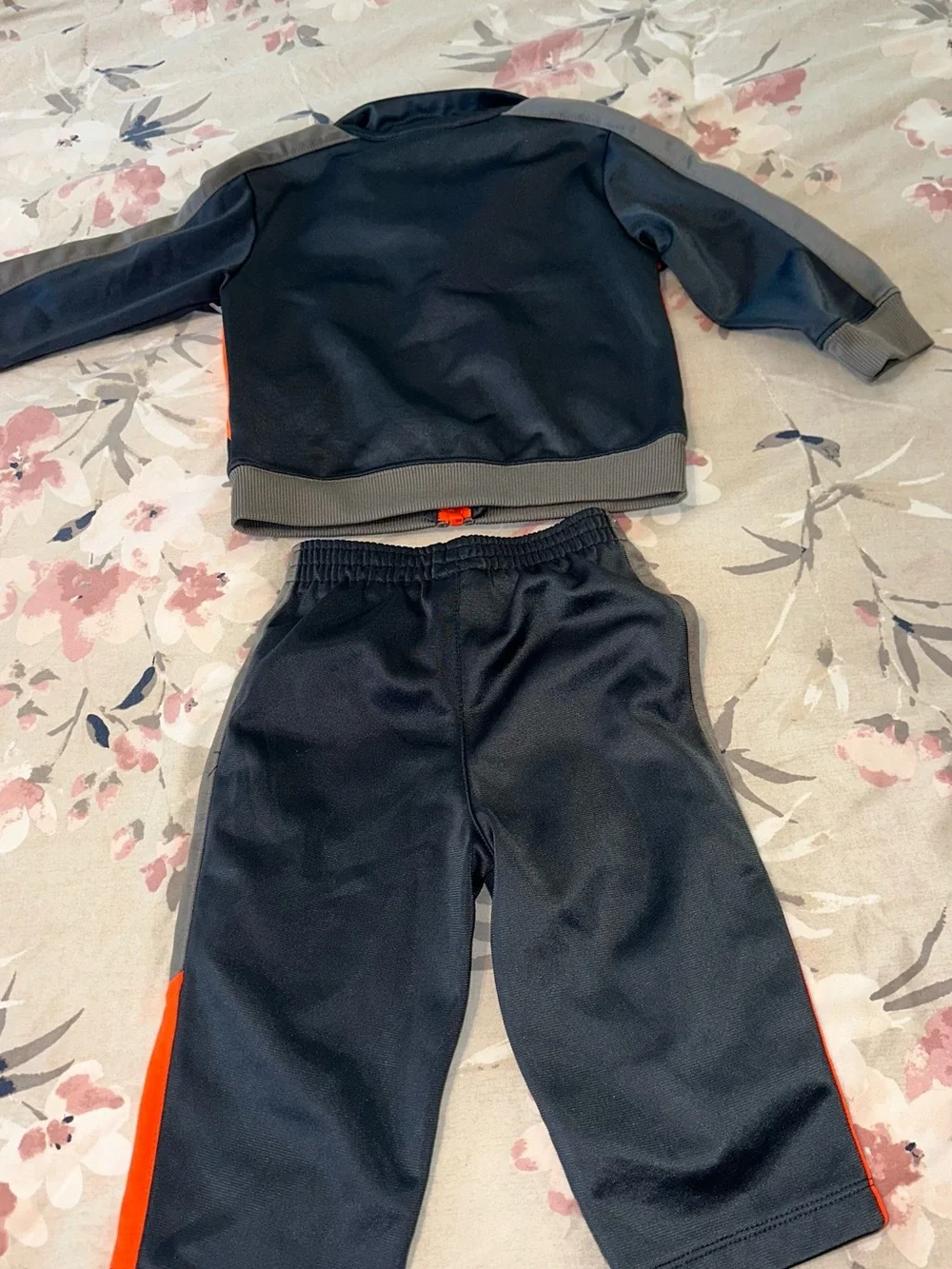 Nike Kids Black & Orange Track Jacket and Pants